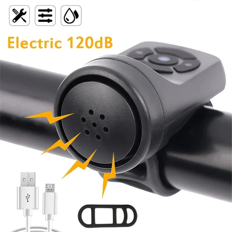 120dB USB-Rechargeable Bicycle Horn